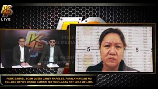 Janet Napoles, palalayain para gamiting testigo laban kay De Lima?