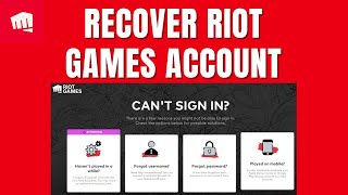 How To Recover Riot Games Account - Forgot Valorant Password