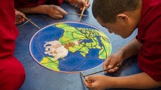 Sand Mandala Creation at the University of Notre Dame