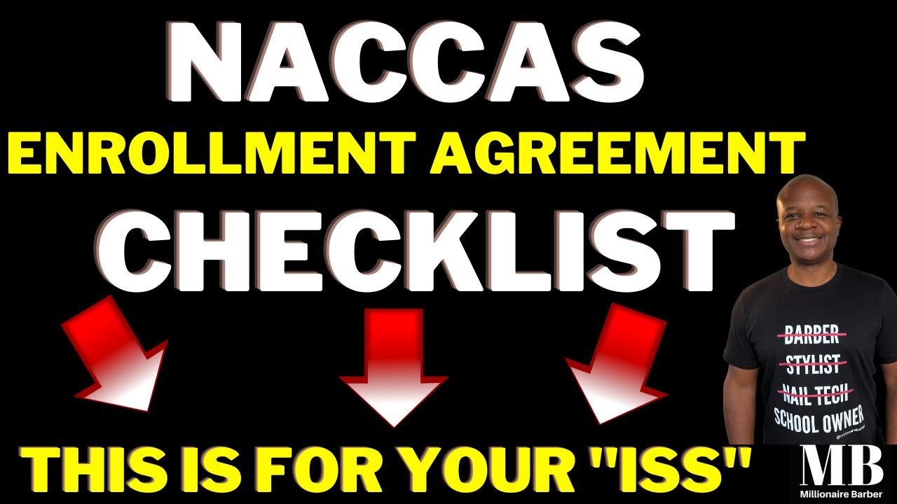 NACCAS ENROLLMENT AGREEMENT CHECKLIST FOR ACCREDITATION - YouTube