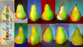 Learn How to Paint a Pear | Free Easy Acrylic Painting Tutorial for Kids and Beginners