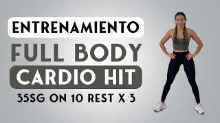 Cardio Hit | Full Body | Apta para todos los niveles | Incluye modificaciones (30 minutos)