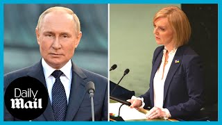 'Catastrophic failure': Liz truss blasts Putin during UN speech