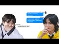 bts and txt texts - the one with the love letters