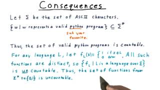 Consequences - Georgia Tech - Computability, Complexity, Theory: Computability