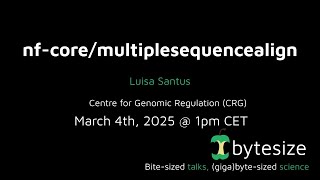 nf-core/bytesize: nf-core/multiplesequencealign