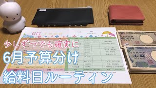 【6月予算】貯める力をゆっくり育てる給料日ルーティン｜低収入｜オタク｜15万円台【2022】