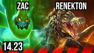 ZAC vs RENEKTON (TOP) | KR Diamond | 14.23