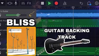 Muse - Bliss (GUITAR Backing Track - garageband cover)