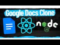 How To Build A Google Docs Clone With React, Socket.io, and MongoDB