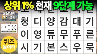 65세 이상 필수 시청 - 숨은단어찾기,치매예방,치매테스트,단어퀴즈,낱말퀴즈