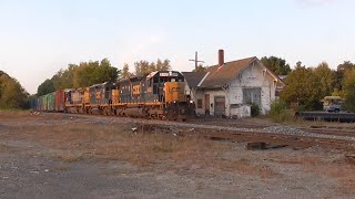 CSX New England Div. Action in Maine - Waterville \u0026 Portland Subs East of Rigby - Aug. \u0026 Sep. 2024