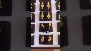 2 grams gold earrings #jewelry #gold #shorts #youtubeshorts  #trending #collection #goldjewellery