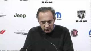 Sergio Marchionne at 2011 Detroit Auto Show  Part 2