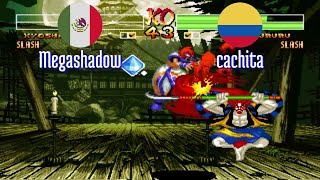 FT5 @samsho4: Megashadow (MX) vs cachita (CO) [Samurai Shodown IV Fightcade] Feb 15