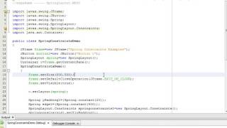 Java Programming Tutorial -SpringLayout.Constraints-16- public void setConstraint(String edgeName ,
