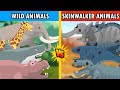 Animals vs Skinwalker Animals Battle | Monster Animation