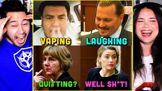 AMBER's LAWYER QUITS? WITNESS VAPING. DEPP LAUGHING - Johnny Depp Vs Amber Heard Trial
