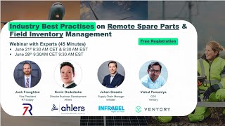 Industry Best Practises on Remote Spare Parts & Field Inventory Management