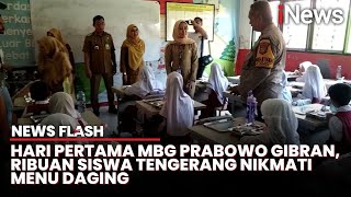 Siswa di Kabupaten Tangerang Nikmati Makan Siang Bergizi Perdana dengan Menu Daging | News Flash