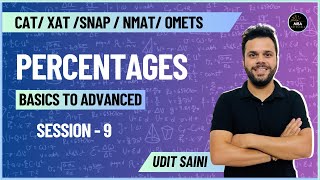 Percentages Part - 09 | Basic to Advanced | QA - Arithmetic | Udit Saini #cat2024