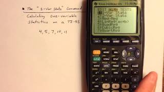 How to use the TI-83 (or TI-84) \