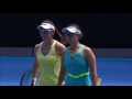 xu zheng v hsieh kalashinkova highlights 3r australian open 2016