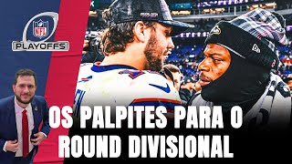 CHIEFS e LIONS avançam? Quem vence entre RAVENS E BILLS? Os PALPITES para o DIVISIONAL ROUND