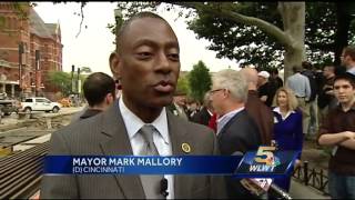 First rails installed in Cincinnati streetcar project