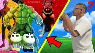 Hide And Seek But You Can CHANGE SHAPES In GTA 5 | SHINCHAN FRANKLIN and CHOP playing HIDE AND SEEK