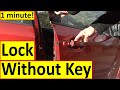 How To Lock The Car Without Key