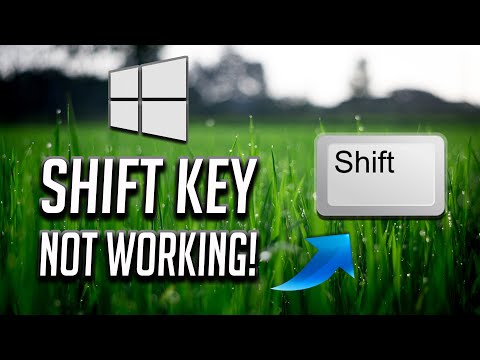 How To Fix Shift Key Not Working In Windows 10/8/7 - YouTube