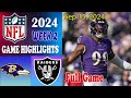 Baltimore Ravens vs Las Vegas Raiders Full Game Highlights Week 2 Sep 15, 2024 |NFL 2024 | NFL Today