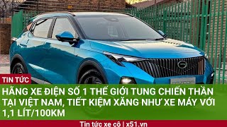 Hãng xe điện số 1 thế giới tung chiến thần tại Việt Nam, tiết kiệm xăng như xe máy với 1,1 lít/100km