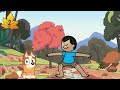 bluey s fall yoga yoga for kids brain break brain breaks for kids kids exercise kids yoga