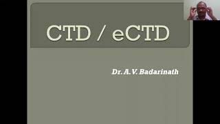 CTD, eCTD, Modules, Structure