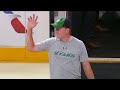 jordan spieth drops ceremonial first puck