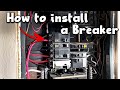 How to Install Square D 2 Pole Breaker