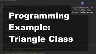 Java 1 Online, [4.08] Writing Classes: Triangle Class