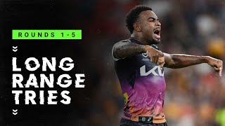 NRL 2023 | Top 5 Long-Range Tries | Rounds 1-5