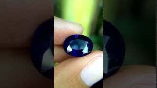 6.66ct Good Color Natural Oval Royal Blue Sapphire Madagascar