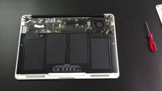 How to replace battery for APPLE Macbook Air 13'' A1405 A1377 A1496 A1469 A1466