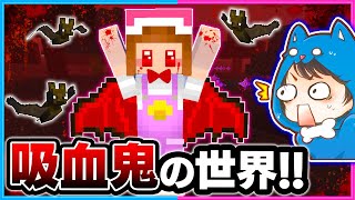 マイクラで吸血鬼になった世界でサバイバルしてみた結果！？🧛🧛‍♀🩸【マイクラ/まいくら】