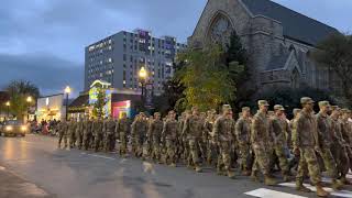 Penn State army ROTC at Downtown State College PA - Homecoming parade 2021