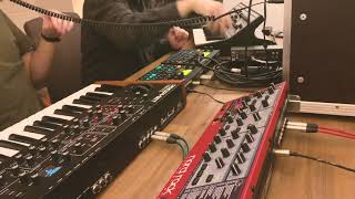 DAWless Jam #1 (DSI Prophet REV2, Moog SubPhatty, Nord Rack, Digitakt, Strymon, Silvertone, Empress)