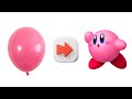 Making Kirby with balloons