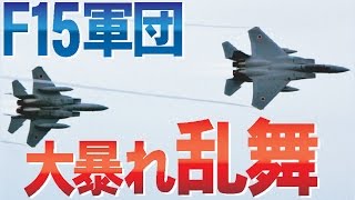 これぞ龍＆鷲の巣！F15大軍団乱舞！機動＆大編隊飛行！小松基地航空祭2016