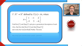 The Kernel and Range Example 3