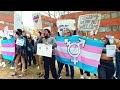 Protest against transgender swimmer's participation in championship at Georgia Tech