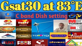 83°E cband satellite new update ✅️Gsate 30 6feet 📡dish antena setting @83echanel list #83°east